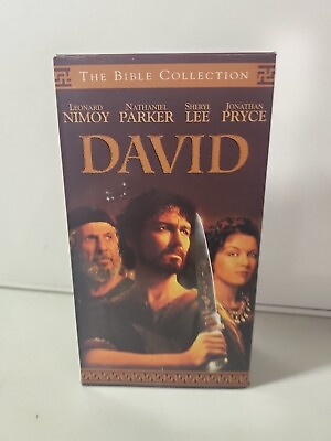 #ad DAVID VHS 2 Tape Box Set Part of the Bible Collection $9.75