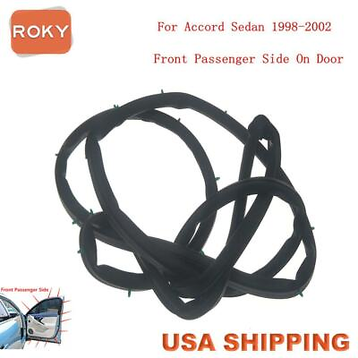 #ad #ad Car Door Weatherstrip Seal Silence Rubber Front Right for ACCORD Sedan 1998 02 $24.27
