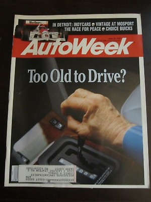 #ad Autoweek Magazine June 1992 Too Old to Drive? CC X5 $6.99