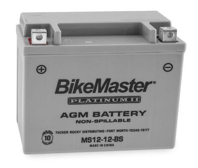 #ad BikeMaster AGM Platinum II Battery #MS12 12 BS $55.44
