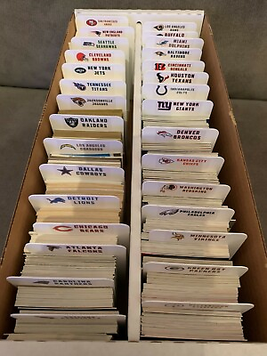 #ad 32 TALL Sports Card Dividers With 32 FREE Customized NFL Logo Labels $8.99