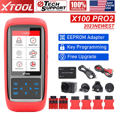 #ad XTOOL X100 PRO2 CAR IMMO Key Programmer Code Reader Engine Check Scanner EEPROM $259.00