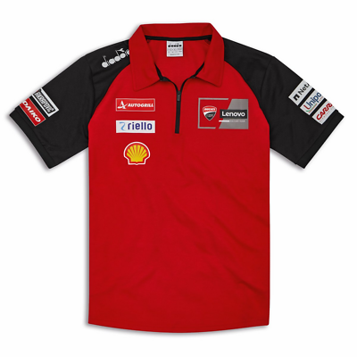 #ad DUCATI Diadora Corse GP24 Team Replica POLO T Shirt MOTOGP Bagnaia Bastianini EUR 99.95