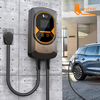 #ad Electric Vehicle EV Charger 50Amp 240V 26FT Cable Charging Station Level 2 APP T $479.99