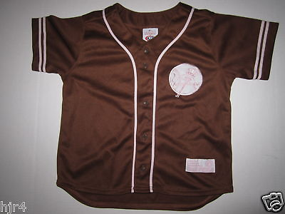 #ad New York Yankees Pink Brown TrueFan MLB Jersey Girls L Large 10 12 $24.99