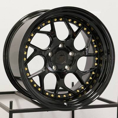 #ad Aodhan DS01 DS1 18x8.5 5x114.3 35 Gloss Black Wheel 18quot; inch Alloy Rim 73.1 $224.75