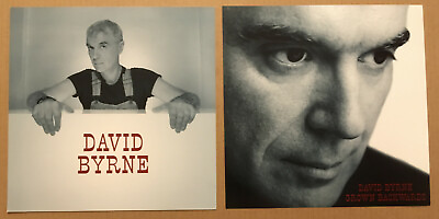 #ad Talking Heads DAVID BYRNE 2004 Set of 2 DOUBLE SIDED PROMO POSTER FLAT of Grown $29.99
