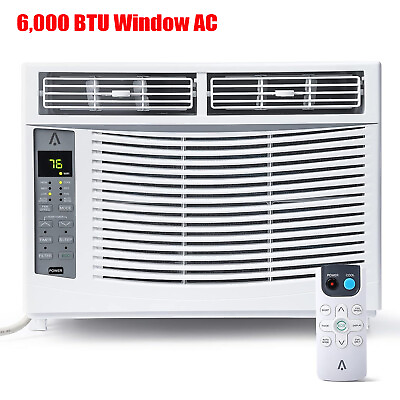 #ad Window Air Conditioner for Room Bedroom 6000 BTU AC Unit W Remoteamp;App Control $219.99