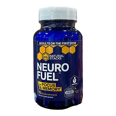 #ad Natural Stacks Neuro Fuel For Focus amp; Memory 75 Vegan Capsules $16.99