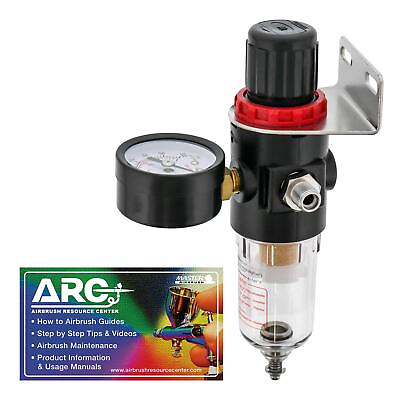 #ad ® Brand Airbrush Compressor AIR Regulator with Water trap Filter Now Include... $28.14