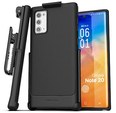 #ad For Samsung Galaxy Note 20 Belt Clip Case Slim Cover w Holster Black $15.99