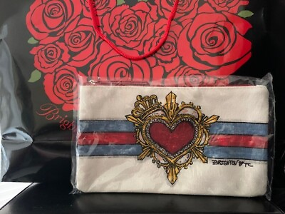 #ad NWT BRIGHTON IN LOVE WE TRUST TOM CLANCY ZIPPERED BAG SEALED GORGEOUS $8.50