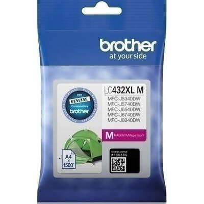 #ad NEW Brother LC432XL High Yield Ink Cartridge Magenta Genuine LC 432XLM AU $59.95
