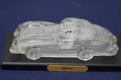 #ad Jaguar Baccarat Crystal Car Model Paperweight Desk Accessory $99.99