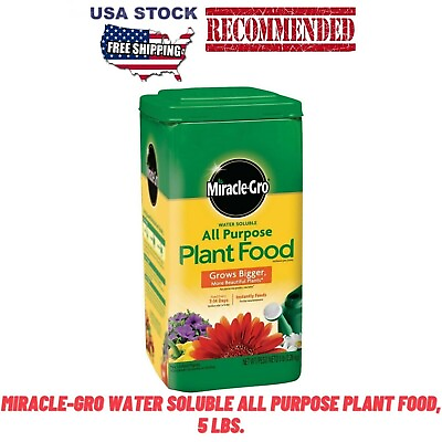 #ad Miracle Gro Water Soluble All Purpose Plant Food 5 Lbs For All Flower Vegetable $11.29