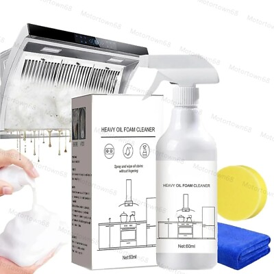 #ad 60ML NEW Splash Foam Spray Splash Foam Cleaner For Grease Kitchen Heavy Oil USA $7.95