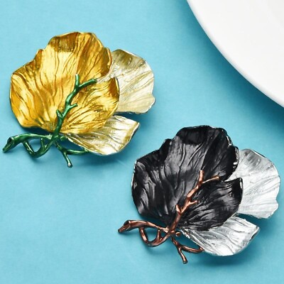 #ad Big Leaves Vintage Brooches For Women Enamel Party Office Brooch Pins Gifts $4.49