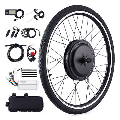 #ad VIRIBUS eBike Conversion Kit 26quot; Front Wheel 48V 1000W Hub Motor Electric Bike $183.99