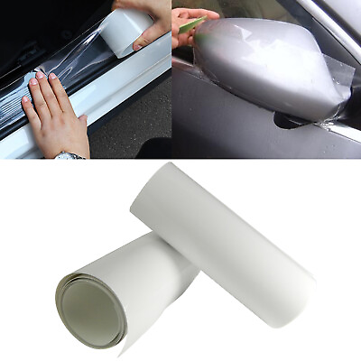 #ad Clear Door Sill Edge Paint Protect Vinyl Cover Film Sheet Anti Scratch Sticker $7.91