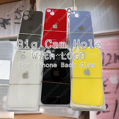 #ad Replacement Rear Back Glass Big Hole For iPhone 15 14 13 12 11 Pro XR X 8 SE Lot $7.99