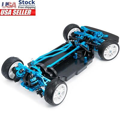 #ad For 1 10 4wd TT02 RC TT02 Car Frame Kit Metal Shaft Drive Plastic Chassis $112.99