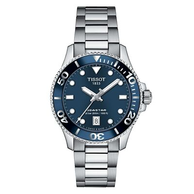 #ad Tissot Genuine Product Seastar 1000 36Mm Water Resistant To 30 Atm 2 Year Warra $597.44