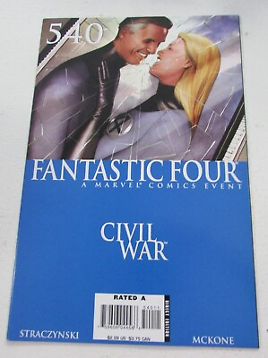 #ad COMIC BOOK FANTASTIC FOUR A MARVEL COMICS EVENT CIVIL WAR 540 $9.95
