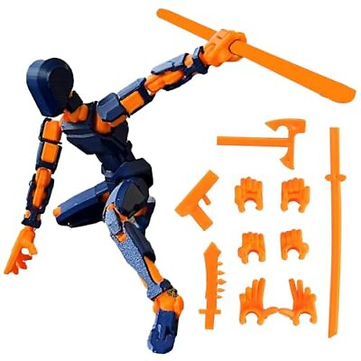 #ad Titan 13 Action Figure Action Figures T13 Action Figure 3D Orange blue $16.39
