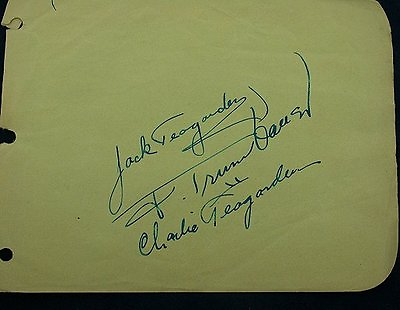 #ad Jack Teagarden Frankie Trumbauer amp; Charlie Teagarden RARE Combo Autographs $449.99