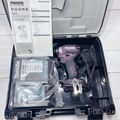 #ad Makita TD173DZ Purple Impact Driver 18V TD173DZAP With Case amp; Charger AC100V $289.98