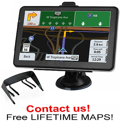 #ad #ad 7 Inch Car Gps Navigation Touch Screen 8G256M With Maps Spoken Direction 710 $44.95