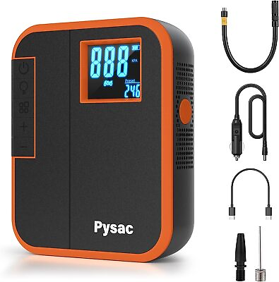 #ad Portable Air Compressor Smart Tire Inflator 150 PSI Max Cordless Rechargeable $64.99