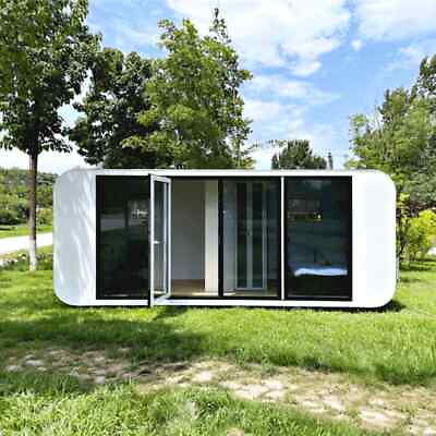 #ad 20ft Outdoor Modern Prefab House Pod Apple Cabin for Camping Working Office $17990.00