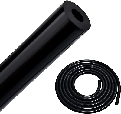 #ad 1 4 Vacuum Hose Tubing Line Silicone 10FT 130PSI Max Pressure Black 6Mm ID $21.02