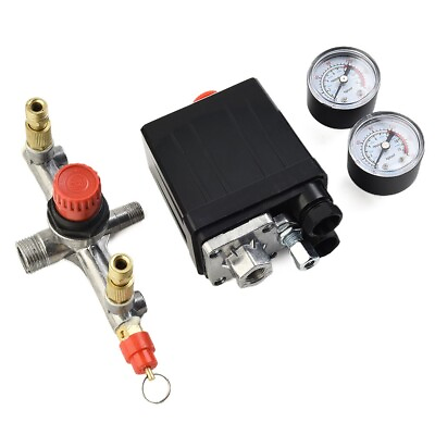 #ad Parts Pressure Valve Switch Supply Air Compressor Pump Assembly Manifold $44.78