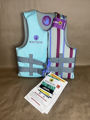 #ad Body Glove 323 Y Dual Size Evoprene Boating Life Jacket Girls 55 88lbs $25.00