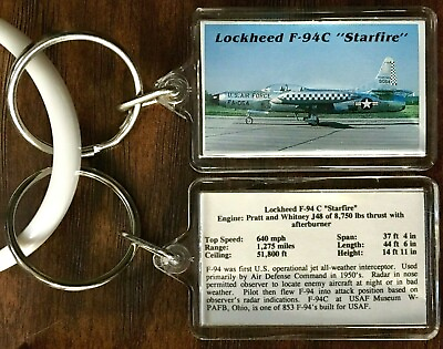 #ad Lockheed F 94C Starfire Airplane Aircraft USAF Air Force Museum W PAFB Dayton OH $8.75