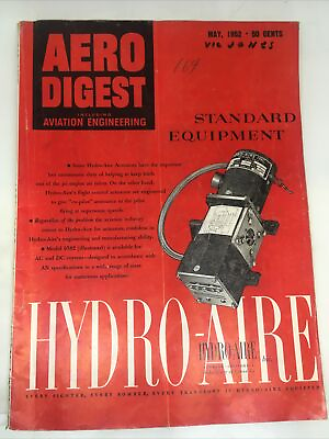 #ad Aero Digest Magazine May 1952 $17.66