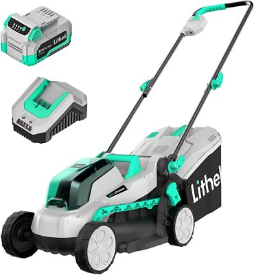 #ad 20V 13quot; Cordless Lawn Mower5 Heights Brushless Motor Included 4.0Ah Battery $176.69