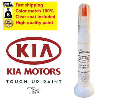#ad For KIA A9 TRUE RED Touch up paint pen with brush SCRATCH REPAIR $14.49