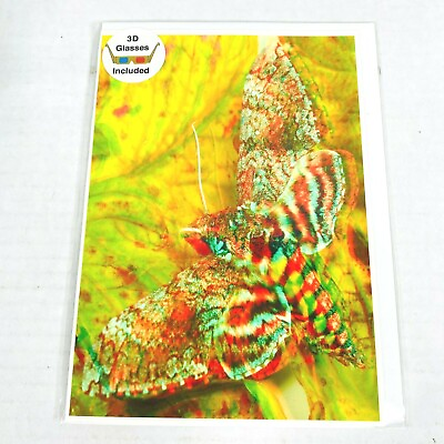 #ad Tomato Hawk Moth 3 D 3D Nature Photograph Art Phantom Image Barry Rothstein New $4.94