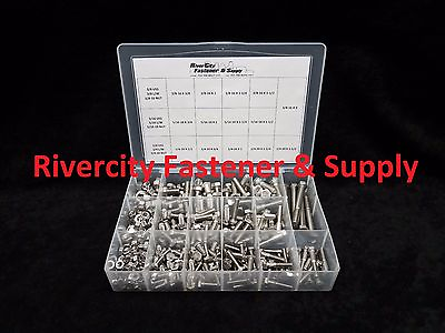 #ad STAINLESS STEEL HEX BOLT NUT amp; WASHER ASSORTMENT KIT 334pcs COARSE THREAD WT $79.88