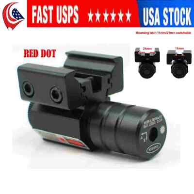 #ad Red Laser Beam Dot Sight Scope For Gun Rail Pistol Weaver Hunting $7.99
