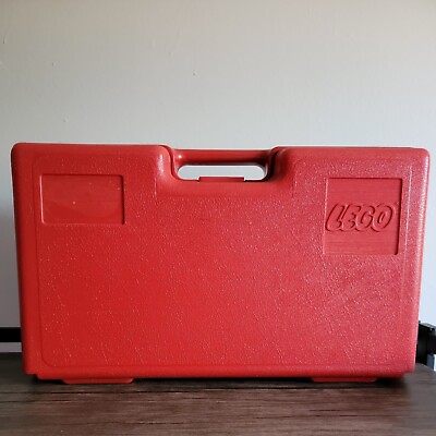 #ad Lego Red Made in USA Storage Case With 4 Divider Area Inside Case 16quot;x10quot;x5quot; $32.00