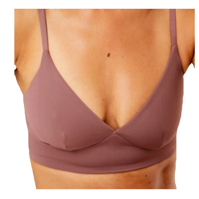 #ad SALE Brown Purple Bralette Wireless Bra Soft Unpadded Racerback t Shirt Yoga $13.99