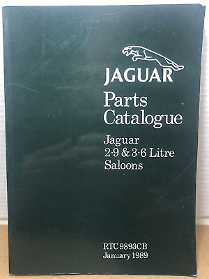 #ad JAGUAR PARTS CATALOGUE: Jaguar 2.9 amp; 3.6 Litre Saloons RTC 9893CB January 1989 $13.01