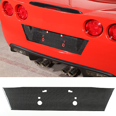 #ad For Corvette C6 2005 2013 Rear License Plate Bottom Trim Panel Carbon Fiber $99.99