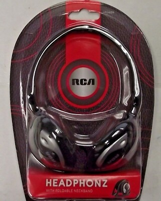 #ad RCA HP245DRV Foldable Stereo Neckband Headphones Headset $4.50