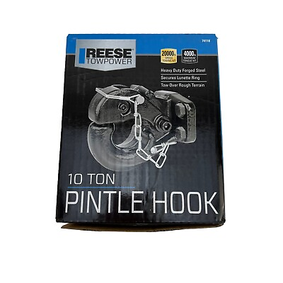 #ad Reese TowPower Heavy Duty Forged Steel Pintle Hook Mount For Towing 20000lb $39.77