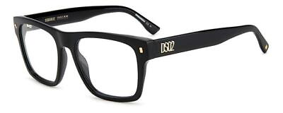 #ad Dsquared2 Eyeglasses Optical Frame D2 0037 2M2 Black Man $179.91
